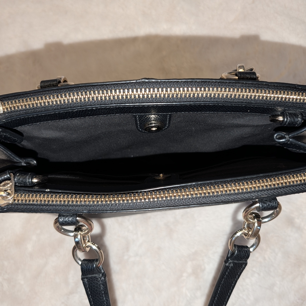 Coach Christie Carryall Leather Black Purse - Picture 3 of 9